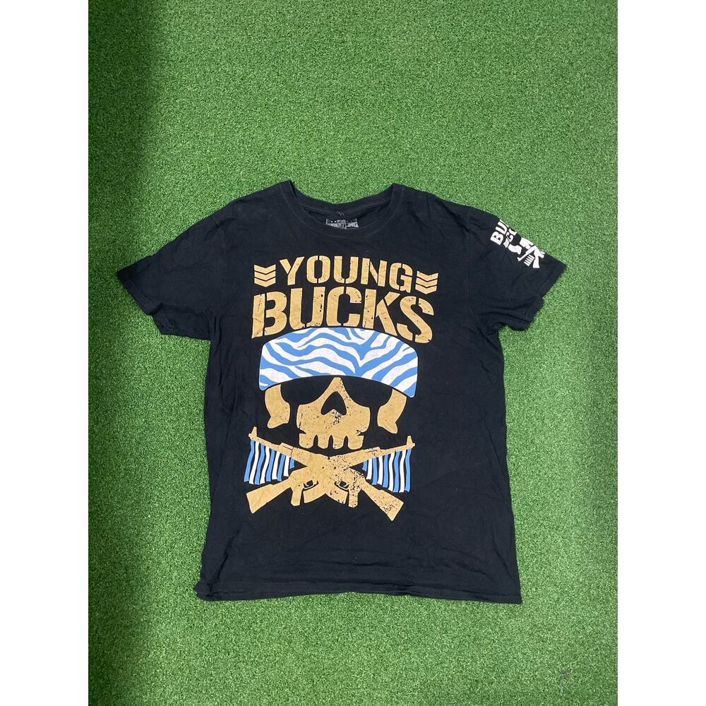 Pro Wrestling Mems T shirt Sz Large Young Bucks black used